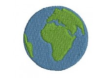 Stickdatei - Weltkugel